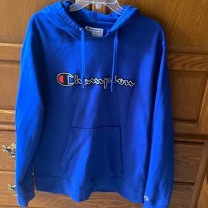 Men’s Champion Sweatshirt, blue, Sz L in good condition